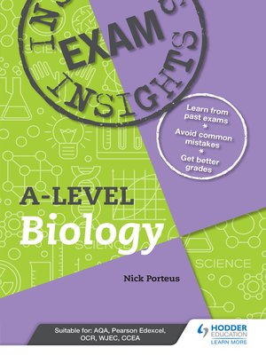cover image of Exam insights for A-level Biology